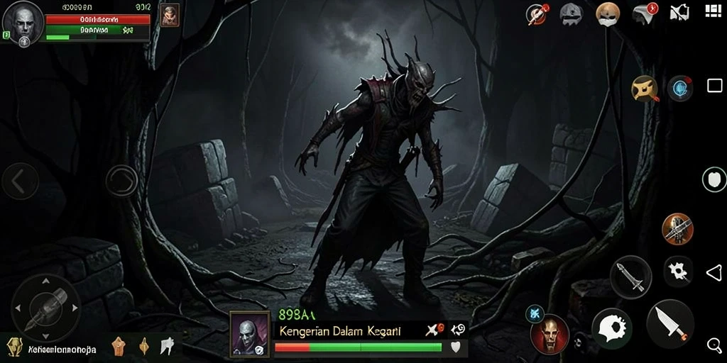 Screenshot 898A menampilkan suasana menyeramkan dan gameplay yang menegangkan.