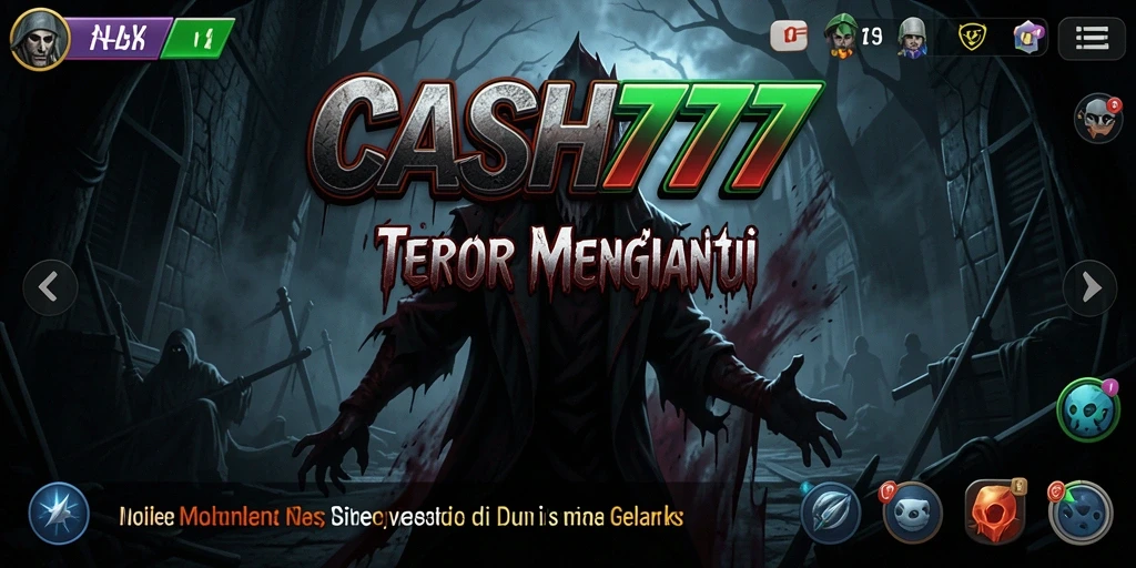 Screenshot gameplay menegangkan dari CASH777 yang menampilkan kengerian.