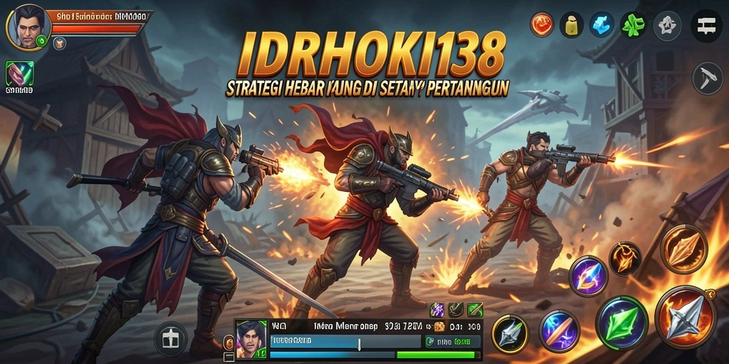 Tangkapan layar utama menunjukkan aksi intens dari pertarungan dalam IDRHOKI138.