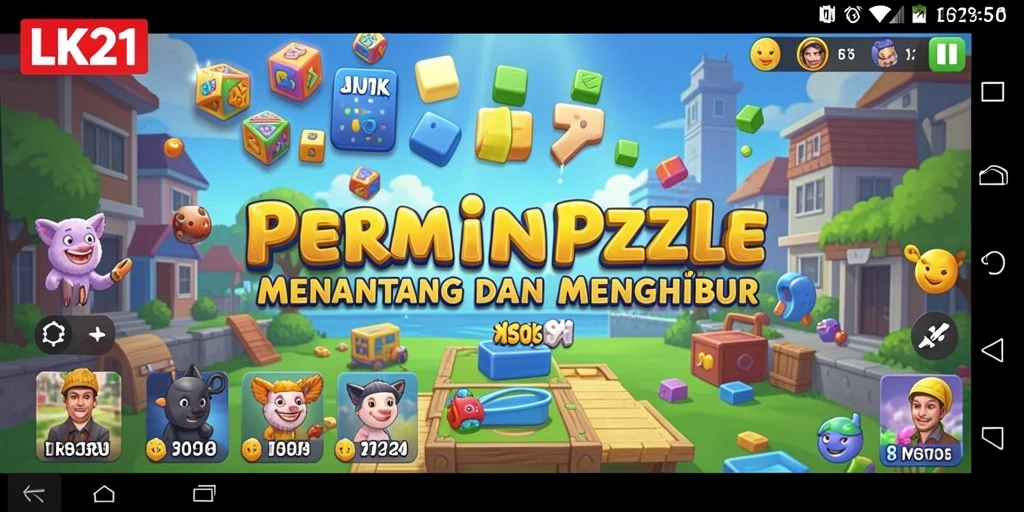 Tangkapan layar LK21 menampilkan gameplay Puzzle yang mendebarkan.