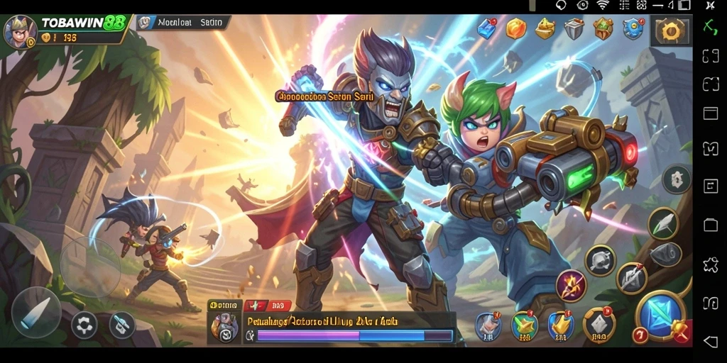 Tampilan menarik dari gameplay action TOBAWIN88 yang menegangkan.
